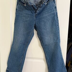 Free People Blue Flare Jeans 29